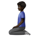 Knielende man: donkere huidskleur voor Huawei HarmonyOS 4.0