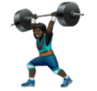 Muž zvedající závaží: Tmavý odstín pleti pro Huawei HarmonyOS 4.0