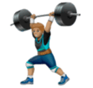 Pria mengangkat beban: warna kulit sedang untuk Huawei HarmonyOS 4.0