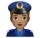 Man Police Officer: Medium Skin Tone for Huawei HarmonyOS 4.0