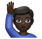 Home que aixeca la mà: pell fosca per Huawei HarmonyOS 4.0