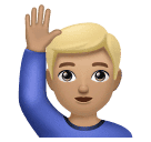 Homme Qui Lève La Main: Peau Moyennement Claire pour Huawei HarmonyOS 4.0