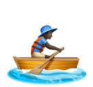 Man Rowing Boat: Dark Skin Tone for Huawei HarmonyOS 4.0