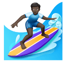 Mannelijke surfer: donkere huidskleur voor Huawei HarmonyOS 4.0