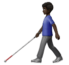 ผู้ชายกับไม้เท้าขาว: โทนผิวสีเข้ม สำหรับ Huawei HarmonyOS 4.0