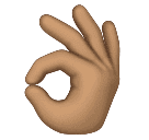 OK Käsi: Keskikokoinen ihonväri varten Huawei HarmonyOS 4.0