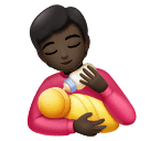 Person Feeding Baby: Dark Skin Tone for Huawei HarmonyOS 4.0