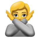 Osoba gestikulující Ne pro Huawei HarmonyOS 4.0