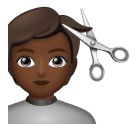 Person Getting Haircut: Medium-Dark Skin Tone for Huawei HarmonyOS 4.0