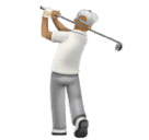 שחקן גולף: גוון עור בינוני עבור Huawei HarmonyOS 4.0