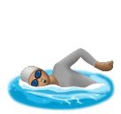 Osoba plavání: Střední tón pleti pro Huawei HarmonyOS 4.0