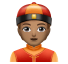 Person with Skullcap: Medium Skin Tone for Huawei HarmonyOS 4.0