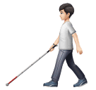 Άτομο με μπαστούνι για τυφλούς: ανοιχτόχρωμος τόνος δέρματος για Huawei HarmonyOS 4.0