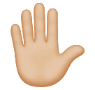 Løftet hånd: medium til lys teint for Huawei HarmonyOS 4.0