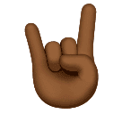 Χειρονομία ροκ: μεσαίος-σκούρος τόνος δέρματος για Huawei HarmonyOS 4.0