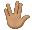 Vulcan Salute: โทนสีผิวปานกลาง สำหรับ Huawei HarmonyOS 4.0