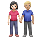 Mulher And Homem Holding Hands: Pele Clara, Pele Morena Clara para Huawei HarmonyOS 4.0