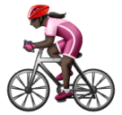 Woman Biking: Dark Skin Tone for Huawei HarmonyOS 4.0