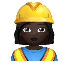 Woman Construction Worker: Dark Skin Tone for Huawei HarmonyOS 4.0