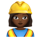 Vrouwelijke bouwvakker: donkergetinte huidskleur voor Huawei HarmonyOS 4.0