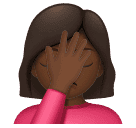Woman Facepalming: Medium-Dark Skin Tone for Huawei HarmonyOS 4.0
