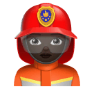 Woman Firefighter: Dark Skin Tone for Huawei HarmonyOS 4.0