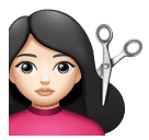 Kvinne som får hårklipp: hudtype 1–2 for Huawei HarmonyOS 4.0