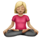 Žena v pozici lotosu: Středně světlý odstín pleti pro Huawei HarmonyOS 4.0