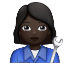 Kadın tamirci: koyu cilt tonu için Huawei HarmonyOS 4.0