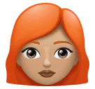 Dona: pell mitjana-clara, cabell vermell per Huawei HarmonyOS 4.0