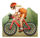 Người phụ nữ đi xe đạp leo núi: màu da sáng trung bình cho Huawei HarmonyOS 4.0