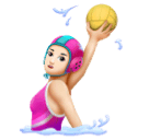 Vrouw die waterpolo speelt: lichte huidskleur voor Huawei HarmonyOS 4.0