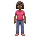 Woman Standing: Medium-Dark Skin Tone for Huawei HarmonyOS 4.0