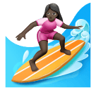 Woman Surfing: Dark Skin Tone for Huawei HarmonyOS 4.0