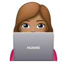 महिला टेक्नोलॉजिस्ट: गेहुँआ त्वचा Huawei HarmonyOS 4.0 के लिए