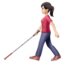 Huawei HarmonyOS 4.0의 경우 지팡이를 든 여자: 검은색 피부