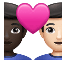 Par med hjerte: mand, mand, mørk teint og lys teint for Huawei HarmonyOS 4.0