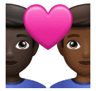 Par med hjerte: mand, mand, mørk teint og medium til mørk teint for Huawei HarmonyOS 4.0