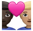 Coppia Con Cuore: Uomo, Uomo, Carnagione Scura, Carnagione Abbastanza Chiara per Huawei HarmonyOS 4.0