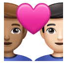 Pár se srdcem: Muž, Muž, Střední odstín pleti, Světlý odstín pleti pro Huawei HarmonyOS 4.0