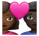 Pasangan Dengan Hati - Lelaki: Ton Kulit Sederhana-Gelap, Wanita: Ton Kulit Gelap untuk Huawei HarmonyOS 4.0