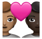 Stel met hart: volwassene, volwassene, getinte huidskleur, donkere huidskleur voor Huawei HarmonyOS 4.0