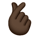 Mano Con Indice E Pollice Incrociati: Carnagione Scura per Huawei HarmonyOS 4.0