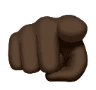 Karşıyı işaret eden işaret parmağı: koyu cilt tonu için Huawei HarmonyOS 4.0