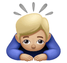 رجل ينحني اعتذارًا: بشرة بلون فاتح ومعتدل لـ Huawei HarmonyOS 4.0