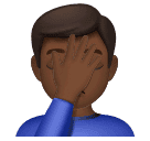 Người đàn ông lấy tay che mặt: màu da tối trung bình cho Huawei HarmonyOS 4.0