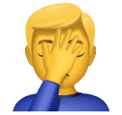 Eliyle yüzünü kapatan erkek için Huawei HarmonyOS 4.0