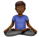Muž v pozici lotosu: Středně tmavý odstín pleti pro Huawei HarmonyOS 4.0