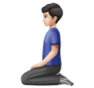 Klečící muž: světlý odstín pleti pro Huawei HarmonyOS 4.0