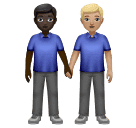 Deux Hommes Se Tenant La Main: Peau Foncée, Peau Moyennement Claire pour Huawei HarmonyOS 4.0